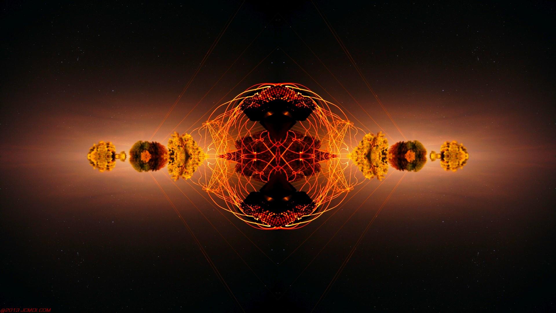 Chimney Sparks Abstract Artwork Timelapse Still Images